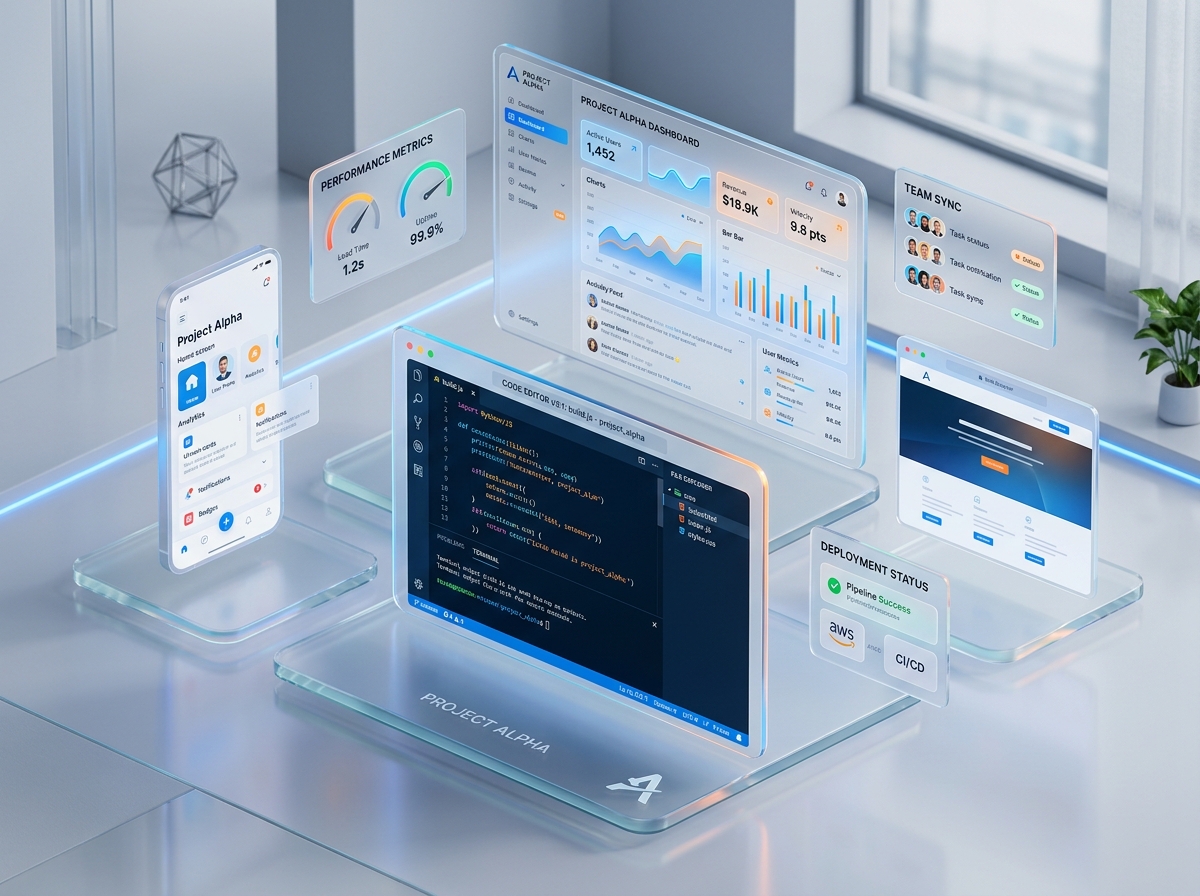 Harix Tech Software Development and Cloud Dashboard Platform Showcase